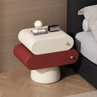Nouvelle table de chevet en bois massif, style minimaliste pour chambre à coucher, armoire à tiroirs pour la maison, design rotatif