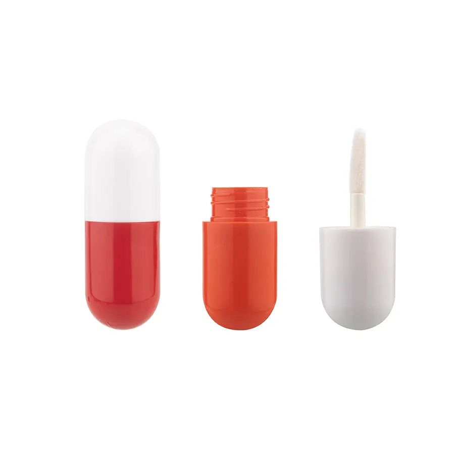 Minitubos de brillo de labios en forma de pastilla, recipientes vacíos creativos, cápsula de embalaje, tubo de brillo de labios