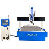 4 Axis 3d Cnc Router Sculpture Statue Figure Colonne Capital Model Mousse Gypse Sculpture sur bois Moule rotatif Fraiseuse