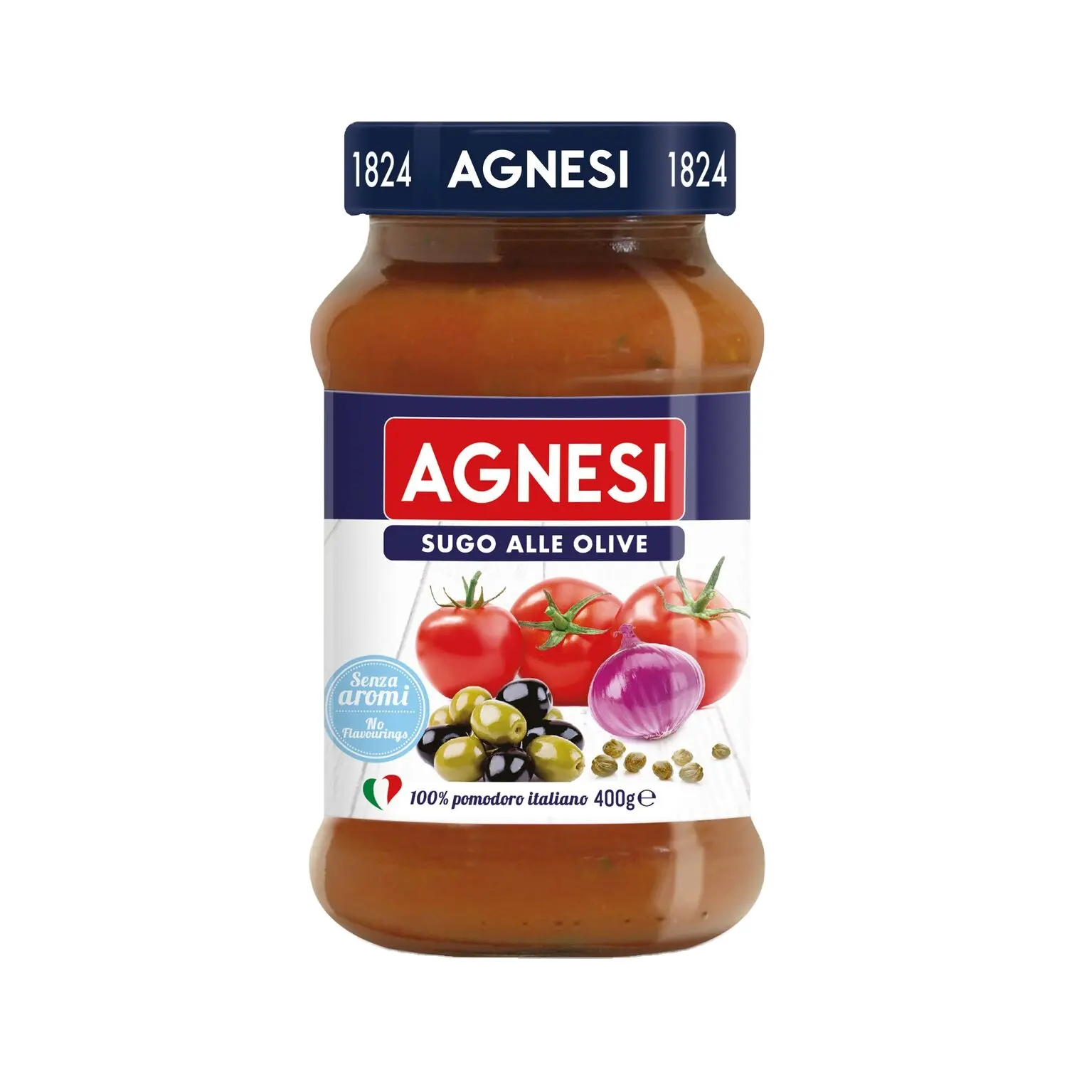 Premium Olive Pasta Sauce - AGNESI Sugo Olive 400g-Erleben Sie Olive Delight ohne Zusatzstoffe