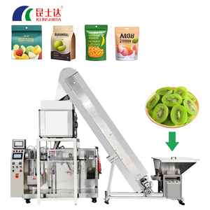 Automatische gefrier getrocknete Bio-Mangos ch eiben und Feigen Sweet Preserved Fruit Snacks Doypack Zipper Bag Filling Packing Machine - Product Image 1