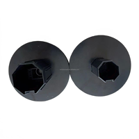 Accessoire pour volet roulant Mini poulies en plastique avec adaptateur d'essieu pour tube octogonal de 40 mm et roulement de 28 mm