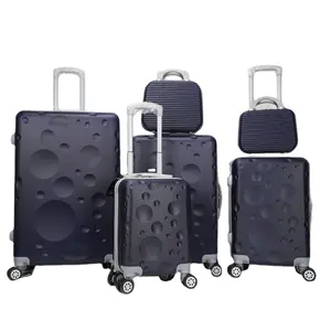 Customized Scratch-resistant traveling luggage suitcases sets travel suitcase trolley bag hard case with 4 wheel spinner