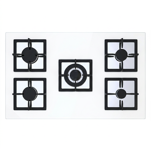 Estufa de Gas Moderna Blanca de 5 Quemadores con Quemadores de Alta Eficiencia y Protección Contra Fallos de Llama - Product Image 1