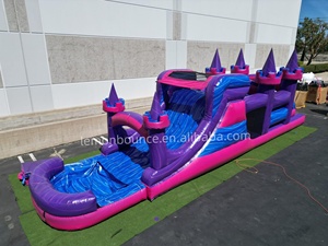 Tobogán Acuático Inflable Grande de Grado Comercial con <span class=keywords><strong>Piscina</strong></span>, Fácil de Instalar, Tamaño Personalizable para Uso en Exteriores, Niños, Adultos, Fiestas y Eventos - Product Image 4