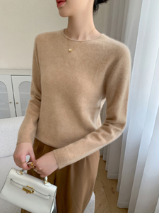 Nuovo Maglione da Donna a Collo Tondo 2026 Autunno e Inverno in Cashmere Lavorato a <span class=keywords><strong>Maglia</strong></span> Morbido - Product Image 1