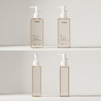 Bouteille pompe carrée en plastique PETG 200ml 300ml, flacon de shampoing scellé avec bouchon à vis et pulvérisateur, MOQ 50 pièces en stock