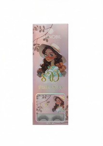 Ciglia Finte Grenobil 8D 0,15 mm in Visone Sintetico con Banda Invisibile, Striscia Completa, 12 Paia, Effetto 3D - Product Image 1