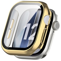 Film de protection d'écran en verre trempé, coque de protection pour Apple Watch S12 42mm 46mm, étui de protection pour montre intelligente en PC rigide