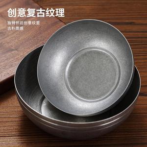 Stainless Steel Rice Bowl 304 Retro Style Japanese Condiment Bowl Small Cooking Bowl For Home Use - Product Image 2