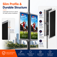Écran LED intelligent P4-P6 pour poteaux de ville, avec SDK, Wi-Fi, 4G, 5G et contrôle à distance, pour affichage publicitaire, signalisation d'orientation et usage en magasin de détail et ascenseur