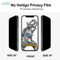Protecteur d'écran en verre trempé Elephant King pour iPhone 13 Pro, protection d'écran de confidentialité