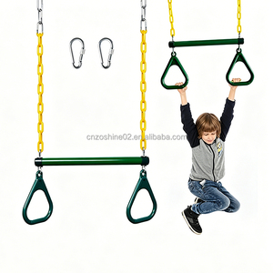 Zoshine Ensemble de cordes réglables pour balançoire trapèze, barre de gymnastique en fer, anneaux de gymnastique, balançoires d'arbre pour enfants, utilisation extérieure en jardin - Product Image 2