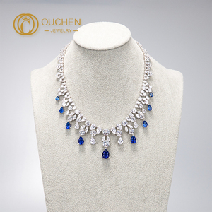 Collana con catena di diamanti coltivata da laboratorio OUCHEN CVD ha certificato Vvs 9k <span class=keywords><strong>Gold</strong></span> oro 18k catena di diamanti in oro - Product Image 4