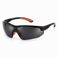 Lunettes de sécurité ultra-légères anti-éblouissement et anti-UV avec plaquettes de nez en caoutchouc souple pour la construction, la conduite et les sports