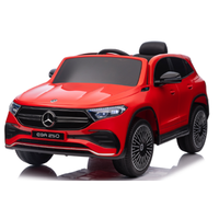 Voiture électrique pour enfants à 4 roues sous licence, batterie rechargeable 12V, Bluetooth et lecteur de musique intégrés, voiture jouet pour enfants