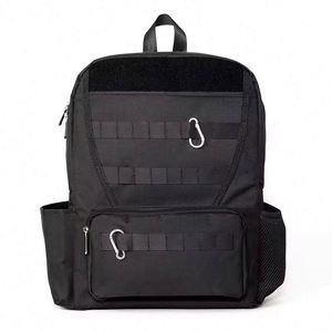 Sac à langer gratuit pour hommes, sac à dos à 8 poches pour bébé, sac à dos tactique Molle pour papas - Product Image 3