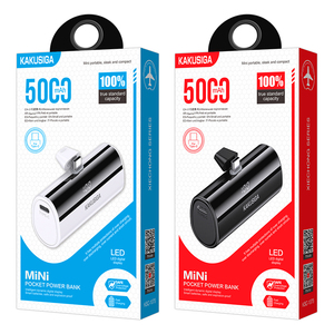 KAKUSIGA nuovo Design 5000mah nero bianco porta di tipo c alimentatore di ricarica 2a display digitale dinamico piccolo Powerbank portatile - Product Image 6