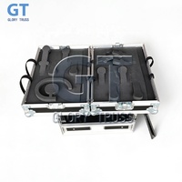 Système audio personnalisé, amplificateur, transport, flight case, rack 4U avec 2 tiroirs de rangement