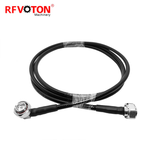 สายจัมเปอร์แบบมีปลั๊ก Din 4.310 L20 ตัวผู้ ไปยังปลั๊ก Mini 4.3-10 แบบมุมฉาก 90 องศา ขนาด 1/2 นิ้ว สายซุปเปอร์ซอฟท์ ความยาว 1 เมตร จากโรงงาน - Product Image 1