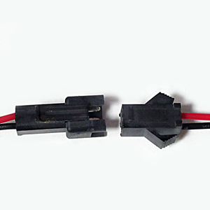 ขั้วต่อ JST SM แบบ 2 พิน ตัวผู้ ตัวเมีย  ตัวนำทองแดงชุบดีบุก  แรงดันไฟฟ้า 250V  ชุดสายไฟแบบกำหนดเอง  ปลอกหุ้ม PVC สีดำ  ฉนวน PA66 - Product Image 3