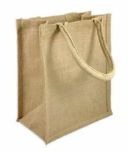 一流の品質で可能なカスタマイズ環境にやさしい100% ナチュラル再利用可能で耐久性のある品質のショッピング黄麻布トートジュートバッグ