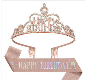 Accessoires de mode pour la tête : Couronne de mariée, <span class=keywords><strong>serre</strong></span>-tête princesse en cristal, style rétro romantique - Product Image 4