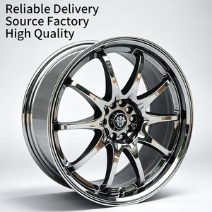Ruedas FLowtone de 18 Pulgadas, Cromadas, 5x114.3 5x100, Ruedas Negras Cromadas, Aleación, Multirradio, Premium, Ligeras - Product Image 1