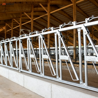 Barrière de retenue pour bovins avec poteaux, supports et matériel de fixation – Fourniture directe usine