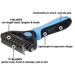 Spazzola <span class=keywords><strong>per</strong></span> la rimozione del pelo di animali domestici, pettine a doppia faccia <span class=keywords><strong>per</strong></span> la rimozione del pelo, taglierino <span class=keywords><strong>per</strong></span> nodi di pelo, strumenti <span class=keywords><strong>per</strong></span> la toelettatura di <span class=keywords><strong>cani</strong></span> e gatti - Product Image 6