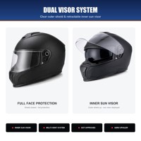 Casque intégral homologué DOT, système double visière, ventilé, tailles XS-XL, logo personnalisé, vente en gros directe usine OEM