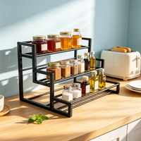 Étagère à épices à 3 niveaux, organisateur de placard pour comptoir, étagères de rangement pour comptoir de cuisine, support de présentation pour cupcakes
