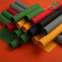 Papel de Terciopelo de Lujo con Textura Suave y Colorida, Papel Flocado de 250g/300g para Decoración de Cajas de Joyería
