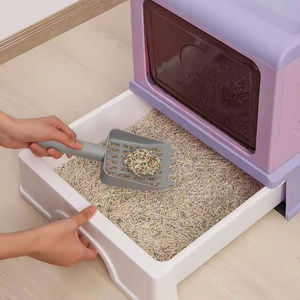 Hersteller Direkt vertrieb große Katzen toilette voll geschlossene Schublade Typ Anti-Splash Verdickung Katzen toilette mit Katzen toilette - Product Image 3
