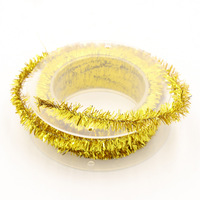Guirlande de Noël décorative en tinsel métallique de 1,5 m Jiatao SCCT101 pour fête, à suspendre au plafond, pour bricolage