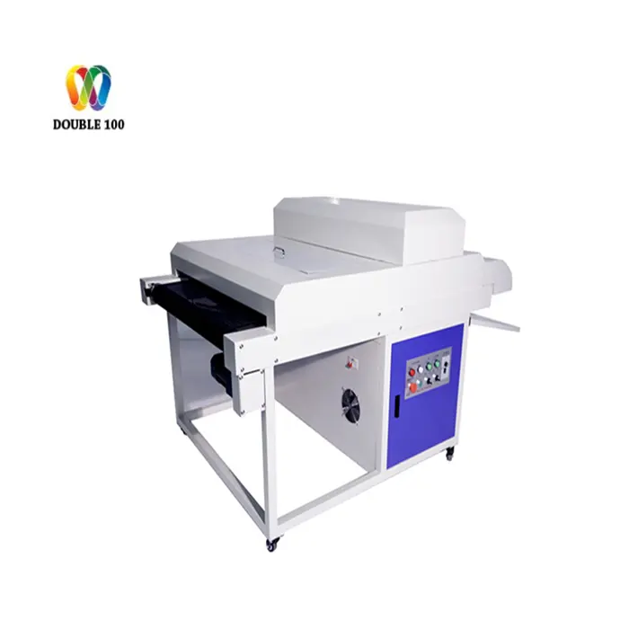 Çift 100 UV lamba vernik kurutma makinesi serigrafi için UV kurutma makinesi