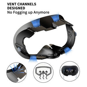 Rangka masker braket wajah pengganti casing penutup Set kepala busa tunggal untuk Meta Quest 3 2 1 Vrk44 Laudtec - Product Image 3