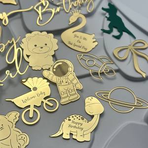 Decoración para Pastel de Primer Cumpleaños de Bebé, Artículos para Fiesta, Decoración para Cupcakes - Product Image 4