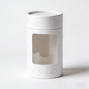 Wholesale Round Ivory Cardboard Custom Cylinder Packaging PVC Window Paper Tube - Product Image 6