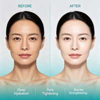 Masque facial personnalisé au bio-collagène HA Probiotique Fermenté Hydratant Resserre les pores Répare la barrière cutanée Masque en tissu Marque privée