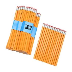 Lápiz de Madera Hb con Borrador para Oficina y Escuela, con Logotipo Personalizado al por Mayor - Product Image 1