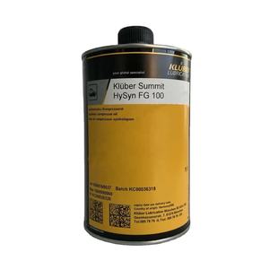 Grasso Sintetico KLUBER Summit HySyn <span class=keywords><strong>FG</strong></span> <span class=keywords><strong>100</strong></span> 1L per Compressori a Vite e Lubrificazione Ingranaggi, Grado Alimentare - Product Image 1