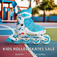 Patins à roulettes ajustables à prix d'usine avec roues en PU et roulements ABEC-7 pour garçons, filles et enfants, coque souple MZS787