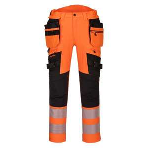 PORTWEST - DX442OBR32 DX4 <b>High</b> visibility orange/black detachable Holster pocket <b>trouser</b> - EAN 5036108362929 HI-<b>VIS</b> WORKWEAR - Product Image 1