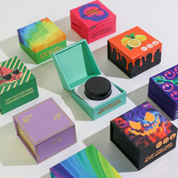 Boîte d'emballage personnalisée pour concentré d'huile en pot de 9 ml et 5 ml, pots de concentré avec boîte en papier