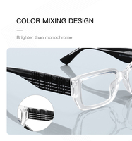 Gafas Ópticas de Alta Calidad para Mujer, Lentes con Protección Anti-Luz Azul, Montura Cuadrada TR90 con Patillas Gruesas, para Uso Diario