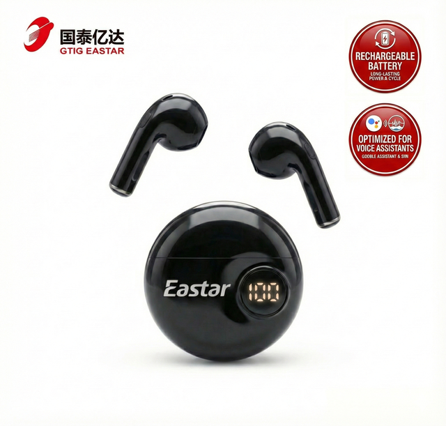 TWS Bluetooth Earbuds, Wireless Headphones with LED Battery Display Case, Built-in Mic & Auto Pair for iPhone Android