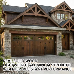 <span class=keywords><strong>Porte</strong></span> <span class=keywords><strong>de</strong></span> <span class=keywords><strong>garage</strong></span> en bois massif, couleur unie, facile à nettoyer, faible déformation, économique, vente en gros pour la rénovation <span class=keywords><strong>de</strong></span> maisons - Product Image 4