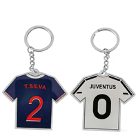 Porte-clés personnalisable en acrylique transparent avec breloque, résistant au feu et aux UV, accessoire unique et personnalisé de la marque YUCHENG