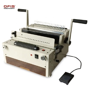 6988 4in1 đa chức năng điện cuốn sách ràng buộc và lỗ đấm Máy cuộn dây chất kết dính + Đôi dây chất kết dính 3:1 + 2:1 + Lược chất kết dính - Product Image 1